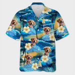 Custom Photo Summertime Is Calling Me - Dog & Cat Personalized Custom Unisex Tropical Hawaiian Aloha Shirt - Summer Vacation Gift, Gift For Dog Lovers