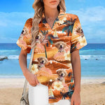 Custom Photo Summertime Is Calling Me - Dog & Cat Personalized Custom Unisex Tropical Hawaiian Aloha Shirt - Summer Vacation Gift, Gift For Dog Lovers