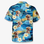 Custom Photo Summertime Is Calling Me - Dog & Cat Personalized Custom Unisex Tropical Hawaiian Aloha Shirt - Summer Vacation Gift, Gift For Dog Lovers