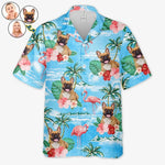 Custom Photo I'm Ready To Go To The Beach - Dog & Cat Personalized Custom Unisex Tropical Hawaiian Aloha Shirt - Summer Vacation Gift, Gift For Dog Lovers, Pet Lovers
