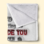 Thanks For Letting Us Sleep Beside You - Dog Personalized Custom 3D Inflated Effect Printed Blanket - Father's Day, Gift For Dad, Dog Lovers