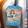 Go Solo, Go Far - Travel Personalized Custom Luggage Tag - Holiday Vacation Gift, Gift For Adventure Travel Lovers