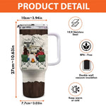 Find Joy In The Journey - Camping Personalized Custom 40 Oz Stainless Steel Tumbler With Handle - Gift For Couple, Campers
