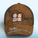 Together Since - Couple Personalized Custom Hat, All Over Print Classic Cap - Gift For Husband, Wife, Couple