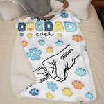 Dog Dad For The Whole Life - Dog Personalized Custom 3D Inflated Effect Printed Blanket - Father's Day, Gift For Pet Owners, Pet Lovers