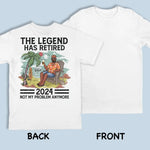 Retired See You At The Beach - Personalized Custom Back Printed Unisex T-shirt, Hoodie, Sweatshirt - Appreciation, Retirement Gift For Coworkers, Work Friends, Colleagues