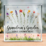 You And Roses Are Much The Same - Family Personalized Custom Square Shaped Acrylic Plaque - Gift For Grandma