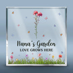 You And Roses Are Much The Same - Family Personalized Custom Square Shaped Acrylic Plaque - Gift For Grandma