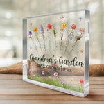You And Roses Are Much The Same - Family Personalized Custom Square Shaped Acrylic Plaque - Gift For Grandma