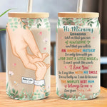 You Are Doing Better Than You Think You Are - Family Personalized Custom Glass Cup, Iced Coffee Cup - Mother's Day, Baby Shower Gift, Gift For Mom, Grandma