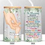 You Are Doing Better Than You Think You Are - Family Personalized Custom Glass Cup, Iced Coffee Cup - Mother's Day, Baby Shower Gift, Gift For Mom, Grandma
