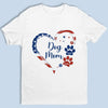 A True Friend Leaves Paw Prints On Your Heart - Dog & Cat Personalized Custom Unisex T-shirt, Hoodie, Sweatshirt - 4th Of July, Gift For Pet Owners, Pet Lovers