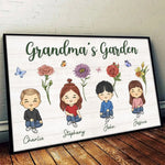 A Grandmother's Love Is Forever And Always - Family Personalized Custom Horizontal Poster - Gift For Grandma