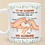 Thank You For Showing Your Love To Us - Couple Personalized Custom Mug - Gift For Husband, New Dads, Dad