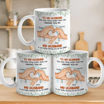 Thank You For Showing Your Love To Us - Couple Personalized Custom Mug - Gift For Husband, New Dads, Dad