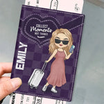Followed My Heart, Ended Up In The Airplane - Travel Personalized Custom Passport Cover, Passport Holder - Holiday Vacation Gift, Gift For Adventure Travel Lovers