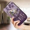 The Legend Has Retired, It's Not My Problem Anymore - Personalized Custom Leather Long Wallet -  Appreciation, Retirement Gift For Coworkers, Work Friends, Colleagues