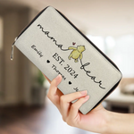 We Have The Best Nana Ever - Family Personalized Custom Leather Long Wallet - Mother's Day, Gift For Mom, Grandma