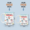 We Used To Live In Your Balls - Family Personalized Custom 3D Inflated Effect Printed Mug - New Arrival, Father's Day, Gift For Dad, Grandpa AMZ