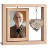 I'm Always With You - Memorial Personalized Custom Rotating Wooden Picture Frame - Sympathy Gift For Family Members