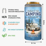 Every Moment Is A Fresh Beginning - Camping Personalized Custom 4 In 1 Can Cooler Tumbler - Gift For Couple, Husband, Wife