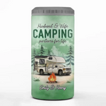 Every Moment Is A Fresh Beginning - Camping Personalized Custom 4 In 1 Can Cooler Tumbler - Gift For Couple, Husband, Wife