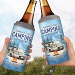 Every Moment Is A Fresh Beginning - Camping Personalized Custom 4 In 1 Can Cooler Tumbler - Gift For Couple, Husband, Wife