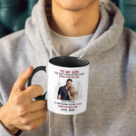 Custom Photo My Son Is My Pride And Joy - Family Personalized Custom Accent Mug - New Arrival, Father's Day, Gift For Son