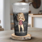 Summertime Is Calling - Bestie Personalized Custom Aluminum Changing Color Cup - Summer Vacation Gift For Best Friends, Sisters