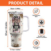Caring Is The Essence Of Nursing - Nurse Personalized Custom 40 Oz Stainless Steel Tumbler With Handle - Appreciation, Thank You Gift, Nurse Life, Doctor Life