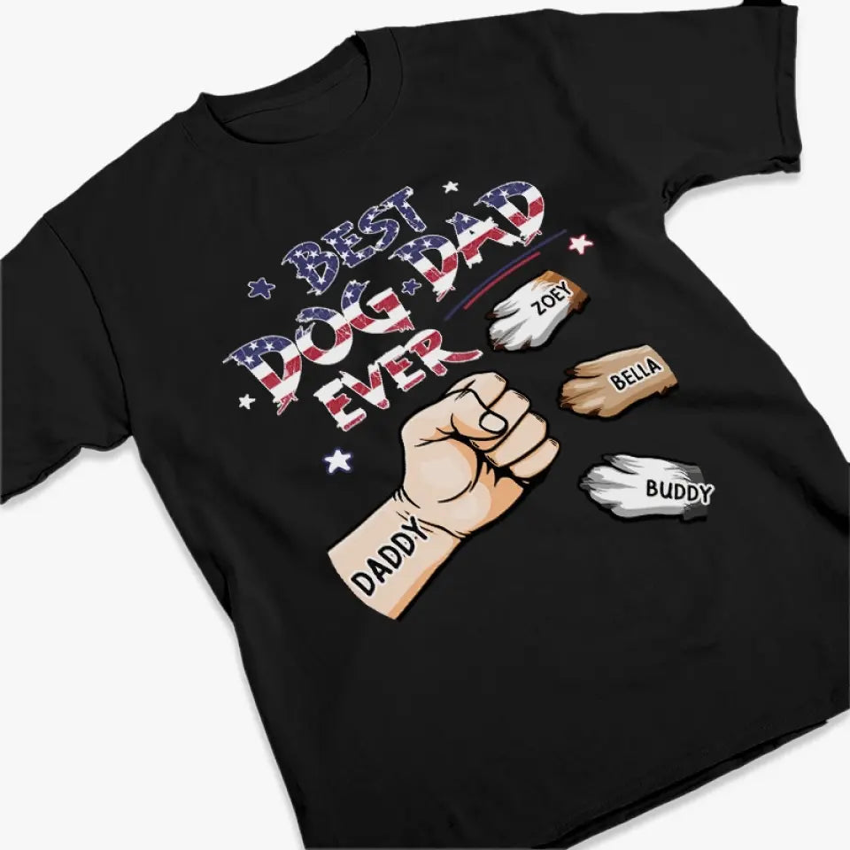 Life Is Better With Pawprints - Dog & Cat Personalized Custom Unisex T-shirt, Hoodie, Sweatshirt - 4th Of July, Gift For Pet Owners, Pet Lovers