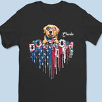 Love Is A Wet Nose And A Happy Tail - Dog & Cat Personalized Custom Unisex T-shirt, Hoodie, Sweatshirt - 4th of July, Gift For Dog Lovers, Cat Lovers