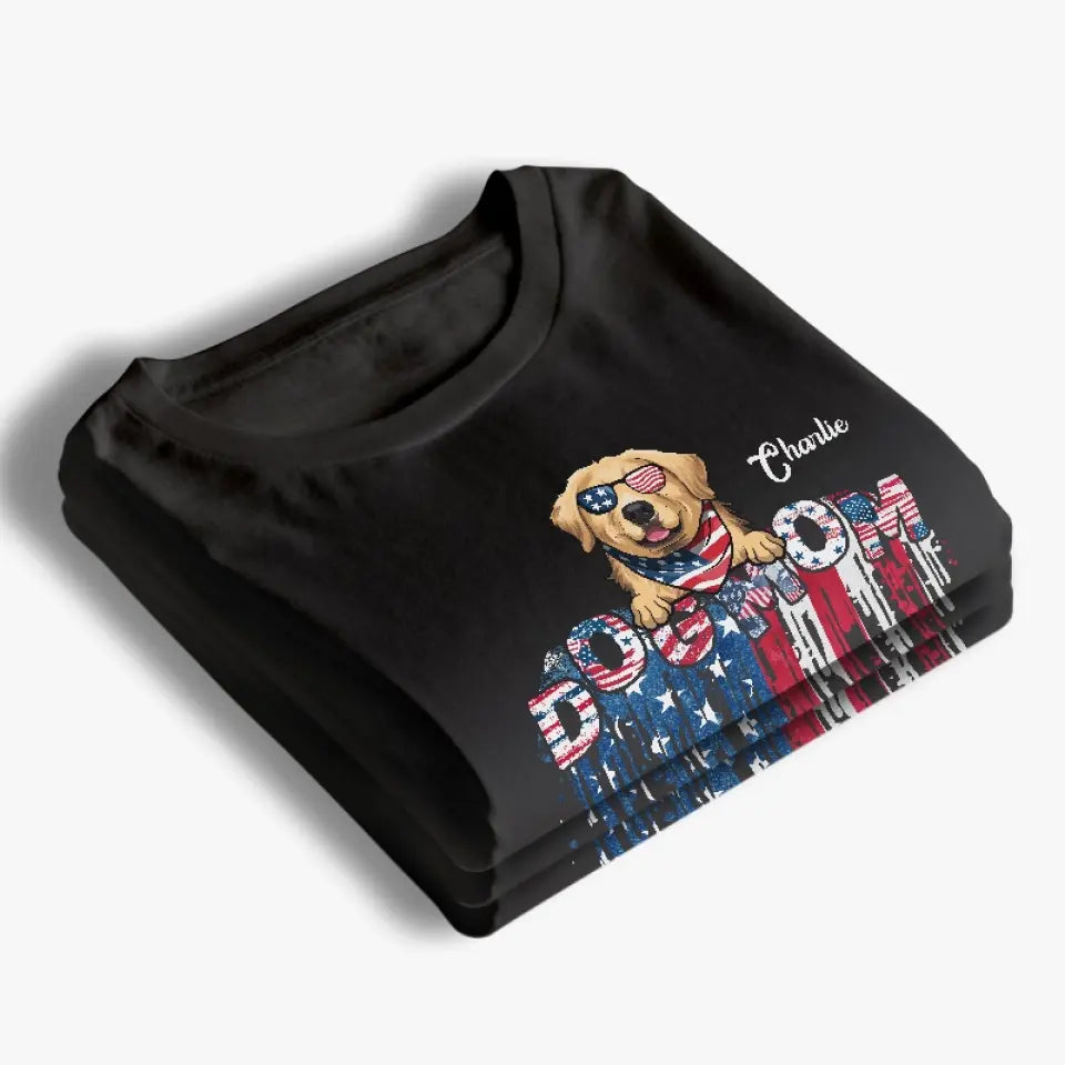 Love Is A Wet Nose And A Happy Tail - Dog & Cat Personalized Custom Unisex T-shirt, Hoodie, Sweatshirt - 4th Of July, Gift For Pet Owners, Pet Lovers