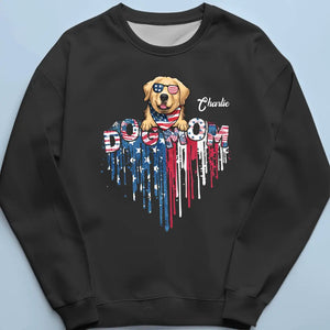 Love Is A Wet Nose And A Happy Tail - Dog & Cat Personalized Custom Unisex T-shirt, Hoodie, Sweatshirt - 4th Of July, Gift For Pet Owners, Pet Lovers