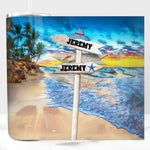 Make This Summer Unforgettable With Your loved Ones - Family Personalized Custom Skinny Tumbler - Summer Vacation Gift For Family