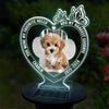 Photo personnalisée, cours gratuitement, mon cher ami ! Lampe solaire de jardin personnalisée et commémorative ! Cadeau de condoléances pour les propriétaires et les amoureux des animaux.