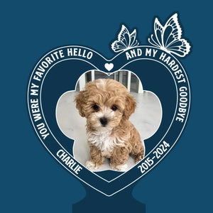 Photo personnalisée, cours gratuitement, mon cher ami ! Lampe solaire de jardin personnalisée et commémorative ! Cadeau de condoléances pour les propriétaires et les amoureux des animaux.