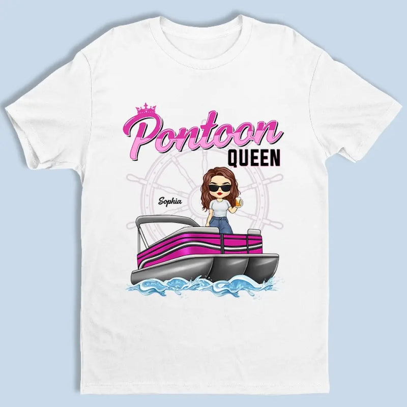 Catch Me On The Pontoon - Family Personalized Custom Unisex T-shirt, Hoodie, Sweatshirt - Gift For Women, Pontoon Lovers