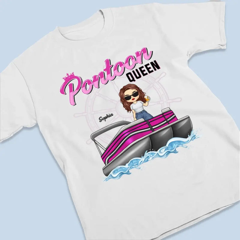 Catch Me On The Pontoon - Family Personalized Custom Unisex T-shirt, Hoodie, Sweatshirt - Gift For Women, Pontoon Lovers