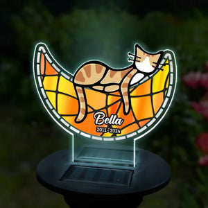 Restez à jamais dans votre cœur - Lampe solaire de jardin personnalisée commémorative - Cadeau de condoléances pour les propriétaires et les amoureux des animaux