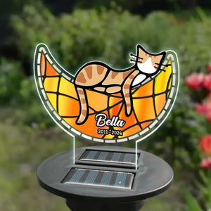 Restez à jamais dans votre cœur - Lampe solaire de jardin personnalisée commémorative - Cadeau de condoléances pour les propriétaires et les amoureux des animaux
