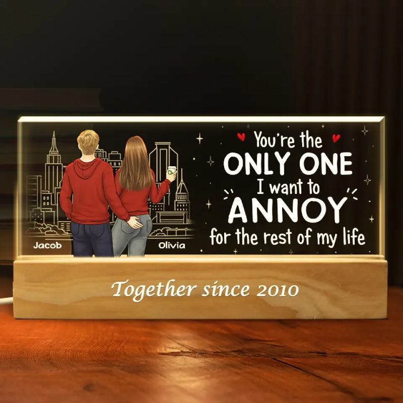 Love Is All You Need - Couple Personalized Custom Acrylic Letters 3D LED Night Light - Gift For Husband, Wife, Couple