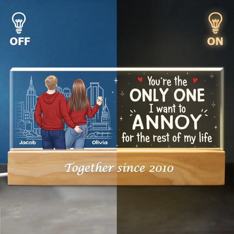 Love Is All You Need - Couple Personalized Custom Acrylic Letters 3D LED Night Light - Gift For Husband, Wife, Couple