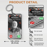 Custom Photo The Call I Wish I Could Take - Memorial Personalized Custom Shaped Acrylic Keychain - Sympathy Gift For Family Members