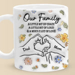 Our Family A Whole Lot Of Love - Family Personalized Custom 3D Inflated Effect Printed Mug - Gift For Family