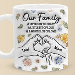 Our Family A Whole Lot Of Love - Family Personalized Custom 3D Inflated Effect Printed Mug - Gift For Family