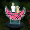 Toujours avec toi - Lampe solaire de jardin personnalisée - Cadeau de condoléances pour les propriétaires et les amoureux des animaux