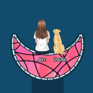 Toujours avec toi - Lampe solaire de jardin personnalisée - Cadeau de condoléances pour les propriétaires et les amoureux des animaux