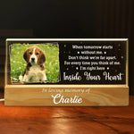 Custom Photo Paws In Heaven, Prints In Our Hearts - Memorial Personalized Custom Acrylic Letters 3D LED Night Light - Sympathy Gift For Dog Lovers, Pet Owners