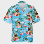Custom Photo It's Beach Time - Dog & Cat Personalized Custom Unisex Tropical Hawaiian Aloha Shirt - Summer Vacation Gift, Gift For Dog Lovers, Cat Lovers
